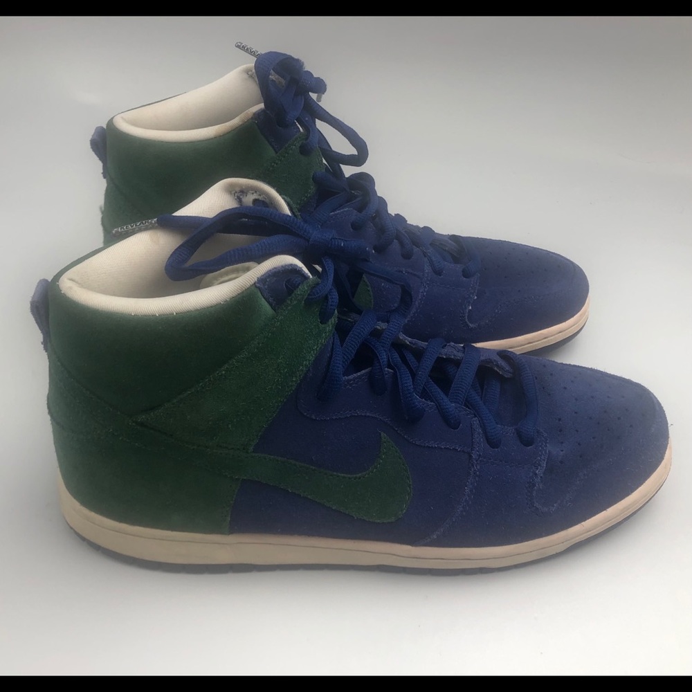 NIKE SB Dunk High Blue & Green 305050-402 Sz 11